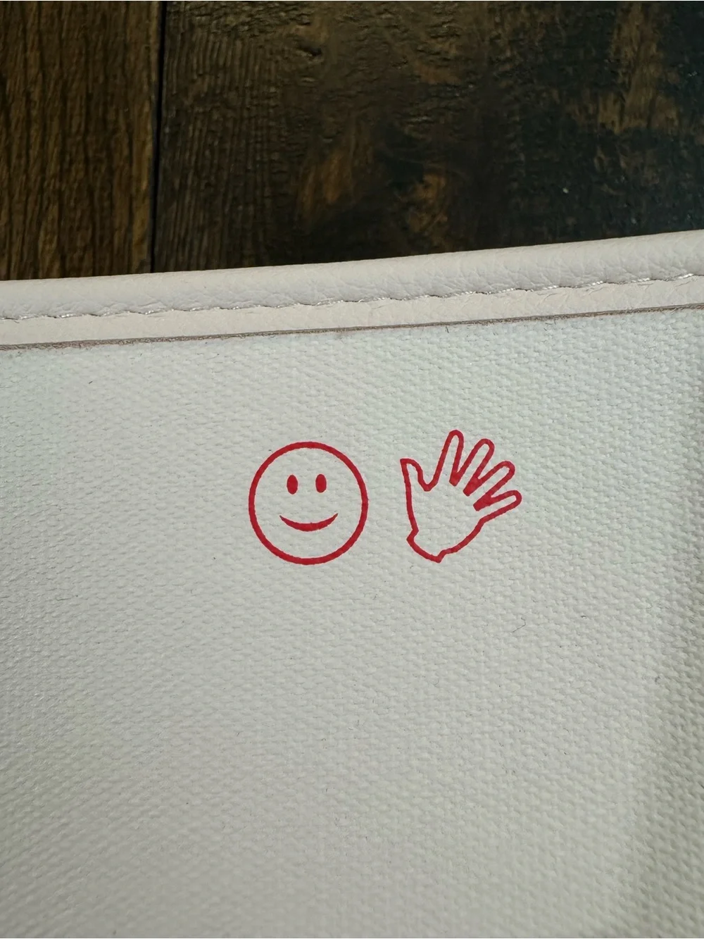 Glossier Pink Beauty Bag Cosmetic Pouch with Red Logo